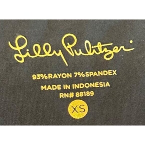 Lilly Pulitzer Sophie Dress Onyx, XS Black  With Button Details - Picture 6 of 9